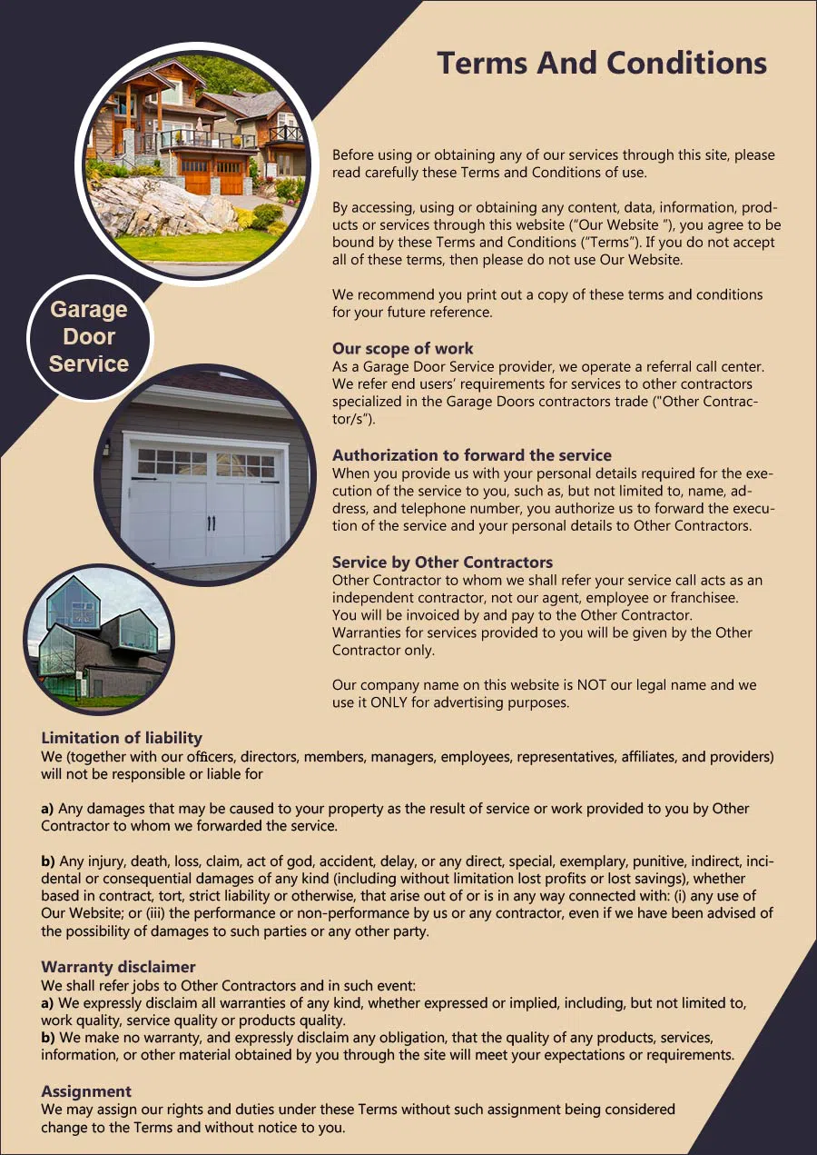 Garage Door Mobile Service Washington, DC 202-559-1431